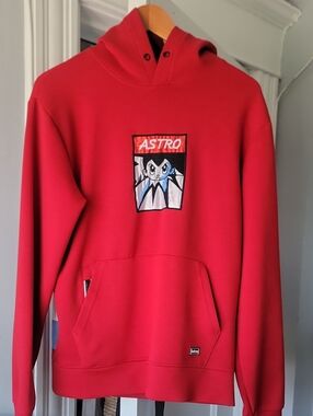 Astro Red Graphic Pullover Hoodie for Men